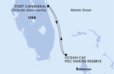 MSC Grandiosa - USA, Bahamy (z Port Canaveralu)
