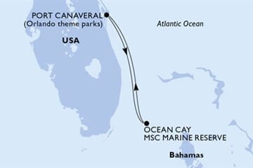 MSC GRANDIOSA - Amerikai Egyesült Államok, Bahamaszigetek (a Port Canaveral-ből)