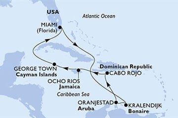 MSC POESIA - Amerikai Egyesült Államok, Aruba, Dominikai Köztársaság, Jamaica, Kajmán-szigetek (a Miami-ből)