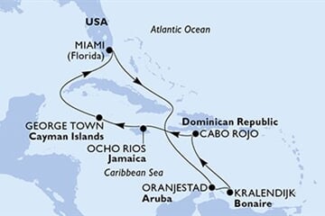 MSC POESIA - Amerikai Egyesült Államok, Aruba, Dominikai Köztársaság, Jamaica, Kajmán-szigetek (a Miami-ből)