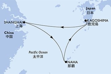 MSC Bellissima - Čína, Japonsko (ze Šanghaje)