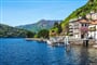 Břehy jezera Como - cestování po Itálii