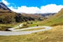 Silnice ze sedla Julierpass - cyklistické zájezdy do Švýcarska
