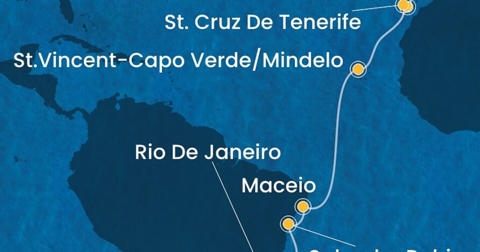 Trasa plavby CDI-LIS14A03