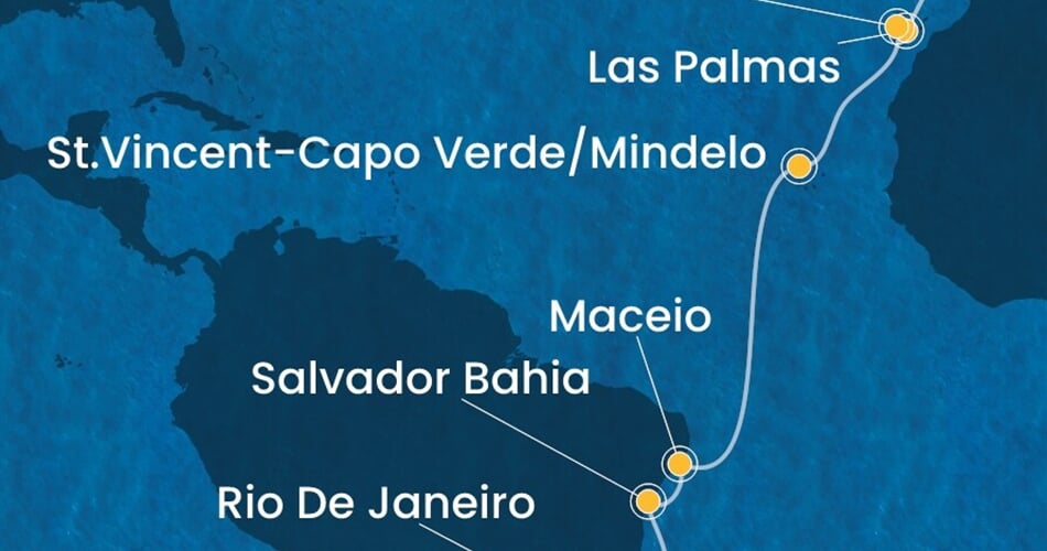 Trasa plavby CDI-LIS15A0B