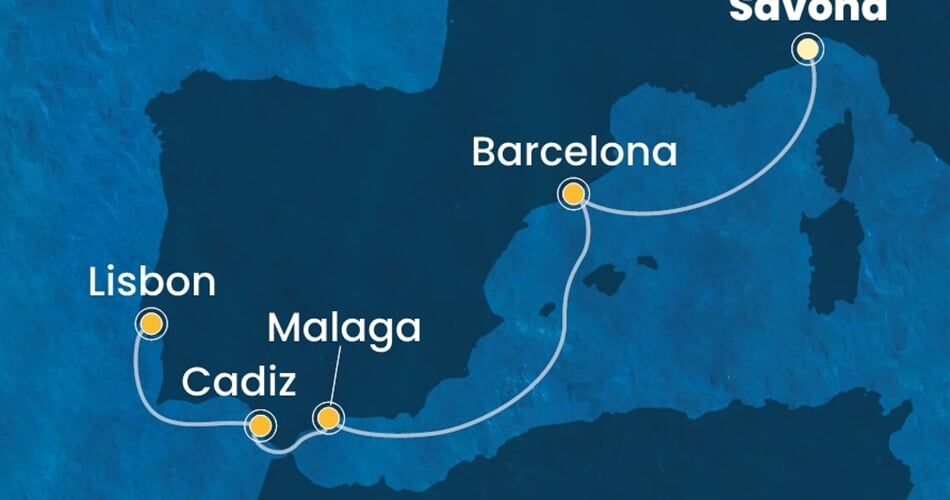 Trasa plavby CDI-SVN06A37