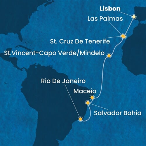 Trasa plavby CDI-LIS14A03