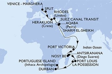 MSC ARMONIA - Itálie, Chorvatsko, Řecko, Egypt, Jordánsko, ... (z Benátek)
