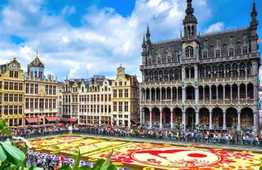 Brusel - Belgie: květinový Koberec a Brusel