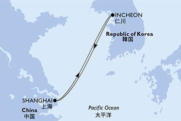 MSC Bellissima - Čína, Jižní Korea (ze Šanghaje)