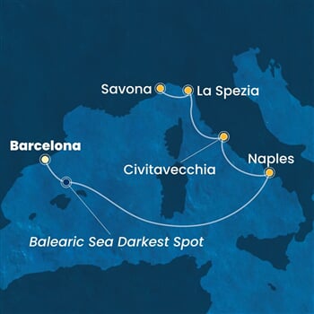 Trasa plavby CTO-BCN05A3B