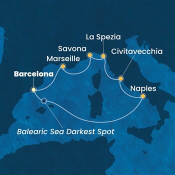 Trasa plavby CTO-BCN07A7R