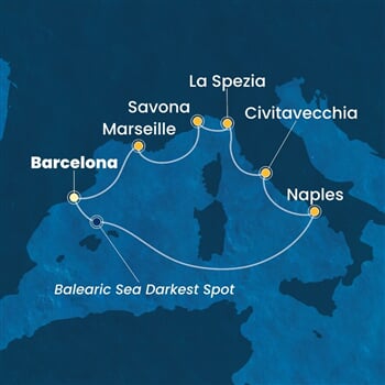 Trasa plavby CTO-BCN07A7S