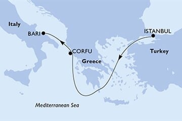 MSC ORCHESTRA - Törökország, Görögország, Olaszország (az Isztambul-ből)