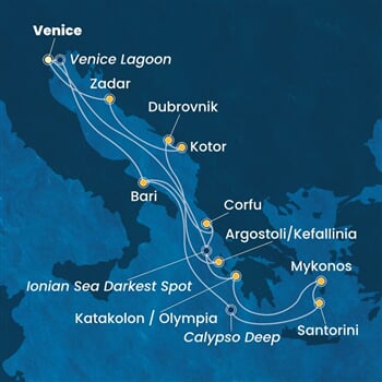 Trasa plavby CDE-PMA14A3I