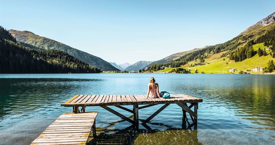 Davoské jezero - pěší turistika okolo Davosu