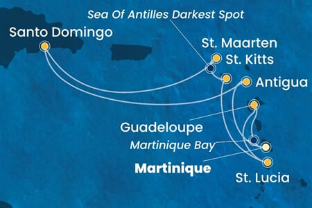 Costa Favolosa - Nizozemské Antily, Dominikán.rep. (Fort-de-France)