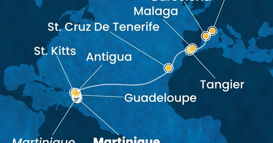 Trasa plavby CFA-FDF16A07