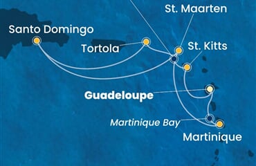 Costa Favolosa - Nizozemské Antily, Panenské o. (britské), Dominikán.rep. (Pointe-a-Pitre)