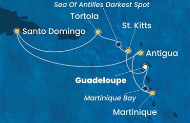 Costa Favolosa - Nizozemské Antily, Panenské o. (britské), Dominikán.rep. (Pointe-a-Pitre)
