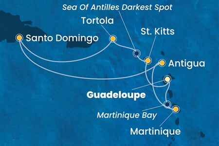 Costa Favolosa - Nizozemské Antily, Panenské o. (britské), Dominikán.rep. (Pointe-a-Pitre)