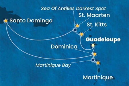 Costa Favolosa - Nizozemské Antily, Dominikán.rep., Dominika (Pointe-a-Pitre)
