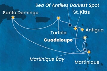 Costa Favolosa - Nizozemské Antily, Panenské o. (britské), Dominikán.rep. (Pointe-a-Pitre)