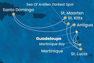 Costa Favolosa - Nizozemské Antily, Dominikán.rep. (Pointe-a-Pitre)