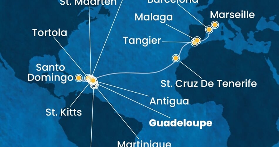 Trasa plavby CFA-PTP22A0C