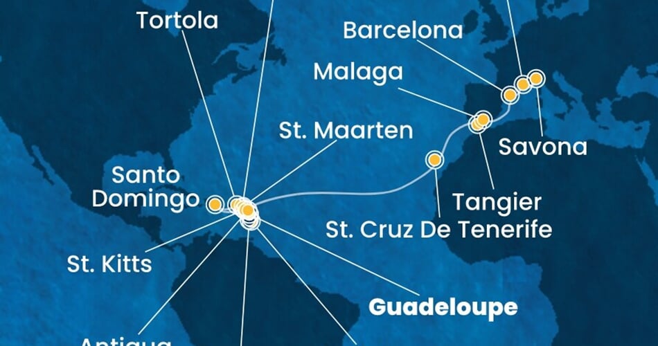 Trasa plavby CFA-PTP23A0E