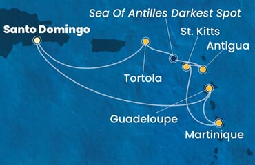 Costa Favolosa - Dominikán.rep., Nizozemské Antily, Panenské o. (britské) (Santo Domingo)