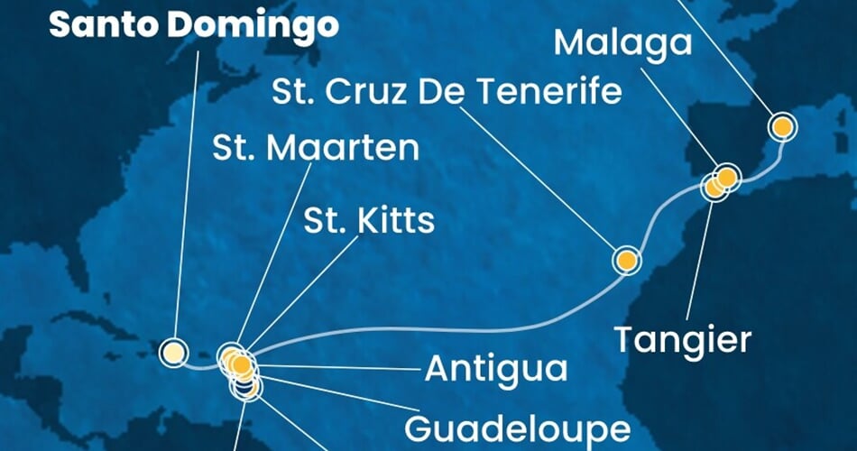 Trasa plavby CFA-SDQ18A03