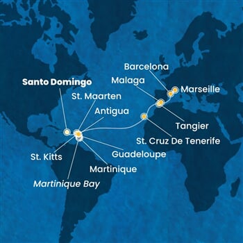 Trasa plavby CFA-SDQ19A03