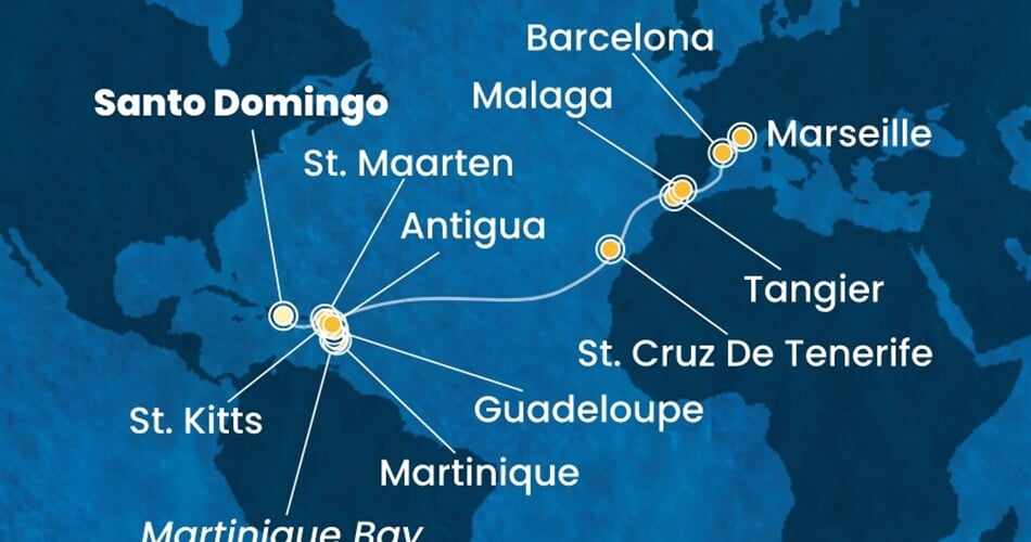 Trasa plavby CFA-SDQ19A03