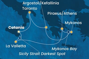 Costa Fascinosa - Itálie, Řecko, Malta (Catania)