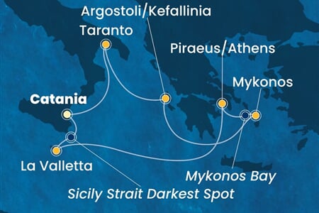 Costa Fascinosa - Itálie, Řecko, Malta (Catania)