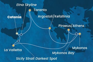 Costa Fascinosa - Itálie, Řecko, Malta (Catania)