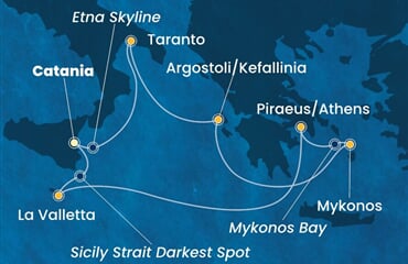 Costa Fascinosa - Itálie, Řecko, Malta (Catania)