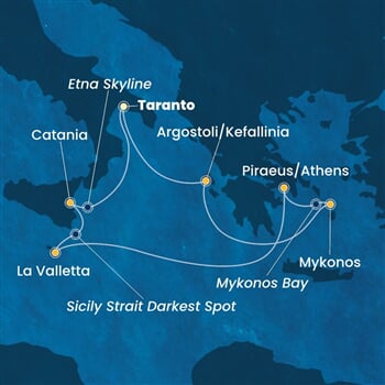Trasa plavby CFS-TAR07A17