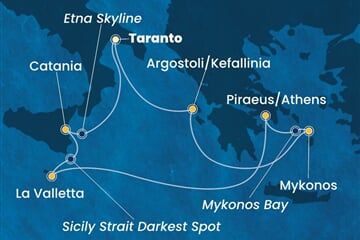 Costa Fascinosa - Řecko, Malta, Itálie (Taranto)