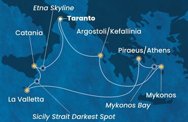 Costa Fascinosa - Řecko, Malta, Itálie (Taranto)