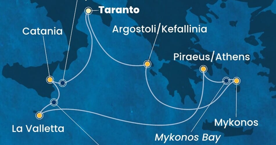 Trasa plavby CFS-TAR07A17