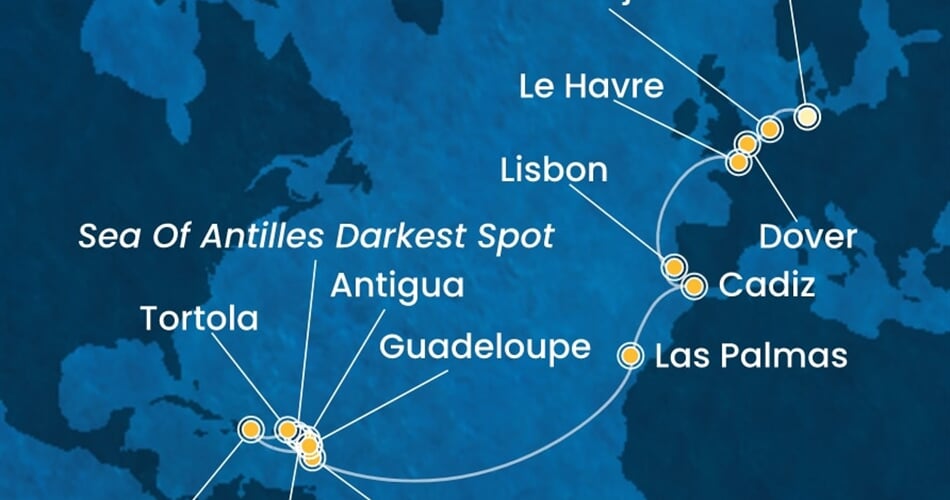 Trasa plavby CFA-HAM24A04