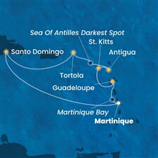 Costa Favolosa - Nizozemské Antily, Panenské o. (britské), Dominikán.rep. (Fort-de-France)