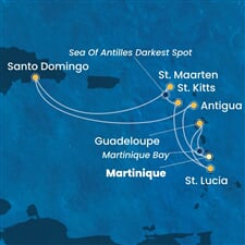 Costa Favolosa - Nizozemské Antily, Dominikán.rep. (Fort-de-France)