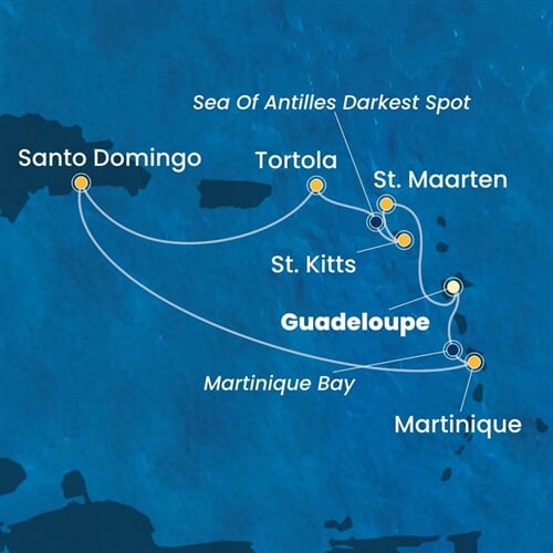 Trasa plavby CFA-PTP07A28