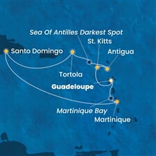 Costa Favolosa - Nizozemské Antily, Panenské o. (britské), Dominikán.rep. (Pointe-a-Pitre)