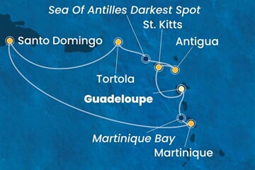 Costa Favolosa - Nizozemské Antily, Panenské o. (britské), Dominikán.rep. (Pointe-a-Pitre)