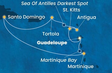 Costa Favolosa - Nizozemské Antily, Panenské o. (britské), Dominikán.rep. (Pointe-a-Pitre)