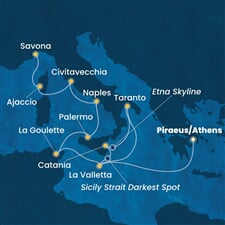 Costa Fascinosa - Řecko, Malta, Itálie, Tunisko, Francie (z Pirea)